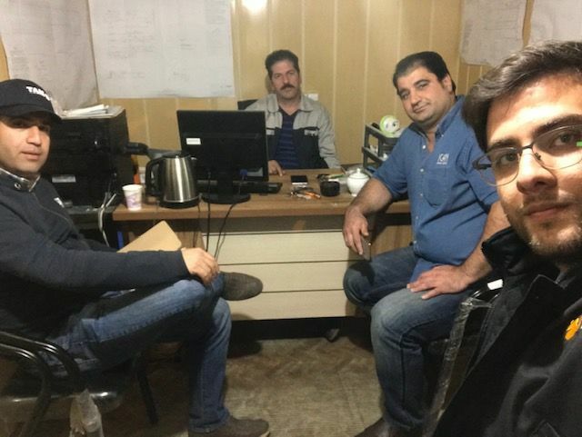 جلسه تحویل موقت با حضور مدیریت محترم پروژه جناب آقای مهندس ابراهیمی و مدیرمهندسی جناب  آقای مهندی پولادی